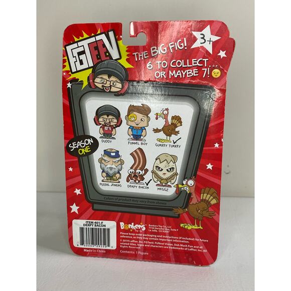 FGTEEV THE BIG FIG "DERBY BACON" FIGURE SEASON 1 SEALED - Picture 2 of 3